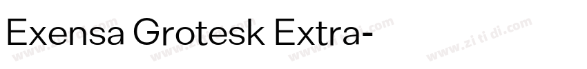 Exensa Grotesk Extra字体转换
